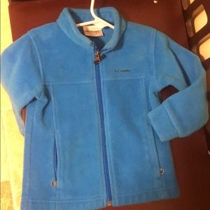 Blue Columbia fleece zipper jacket